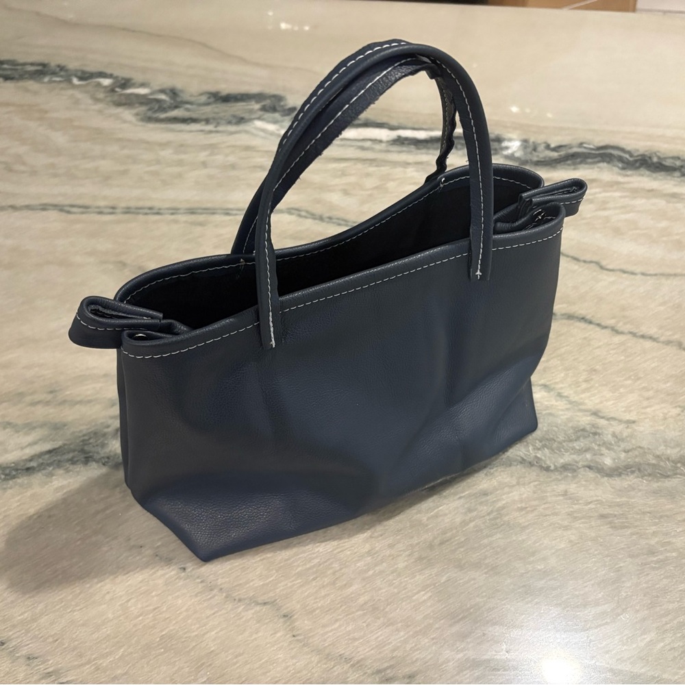 Elegant Navy Blue Handbag